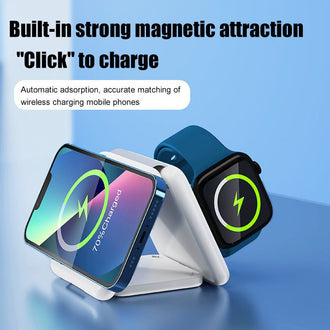 3-In-1 Foldable Wireless Fast Charger